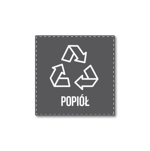 Наклейка сегрегация вторичной переработки CAPS 25см