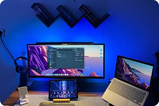 СВЕТОДИОДНАЯ ЛАМПА ДЛЯ МОНИТОРА КОМПЬЮТЕРА, РЕГУЛИРУЕМАЯ НОЧЬ, USB-КЛИП, СЕНСОРНАЯ ПАНЕЛЬ