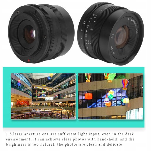 Объектив 7Artisans 50 мм F1.8 M43 с креплением большой диафрагмы и UQ