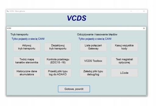НОВЫЙ ДИАГНОСТИЧЕСКИЙ ИНТЕРФЕЙС HEX-V2 VAG VCDS, ПОЛЬСКИЙ