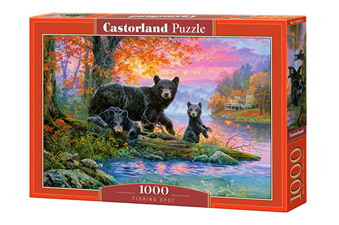 ПАЗЗЛ 1000 FISHING SPORT BEARS FOREST 4727 - Животные, плюшевый мишка