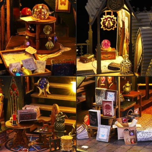 CRIOLPO Magiczny dom Luny do samodzielnego złożenia DIY Z OŚWIETLENIEM