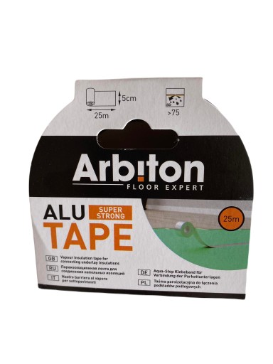 TAŚMA łączenie Podkładu Panele Alu Tape srebrna 25