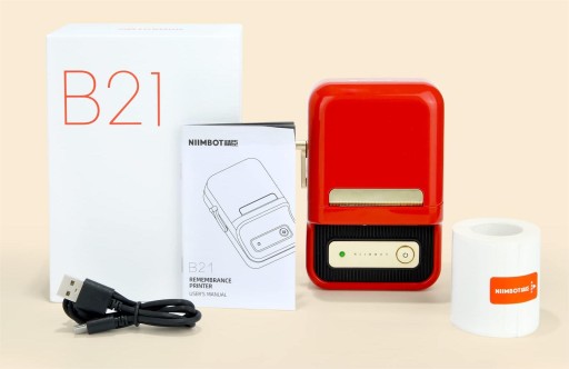 Термопринтер NIIMBOT B21 Bluetooth НАКЛЕЙКИ Ширина печати 20-50 мм