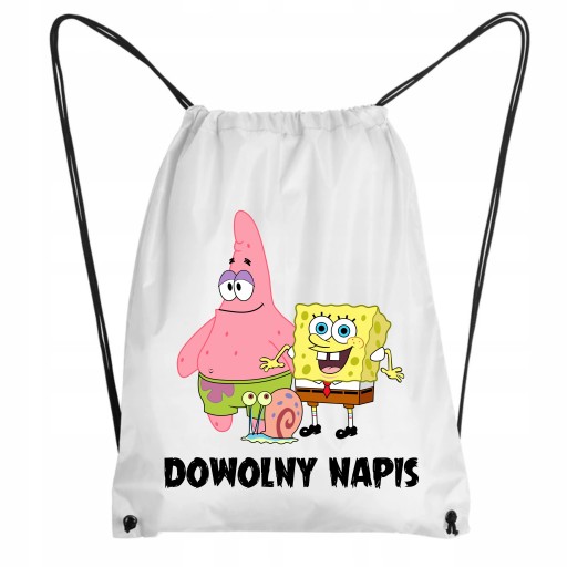 WOREK imię Spongebob BUTY WF strój do szkoły