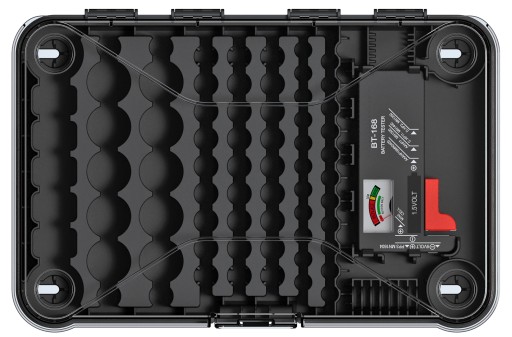 ORGANIZER NA BATERIE BATTERY BOX Z TESTEREM 85szt.