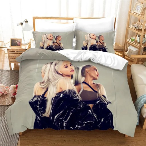 МОДНЫЙ КОМПЛЕКТ ПОСТЕЛЬНОГО ПРИНАДЛЕЖНОСТИ SEXY GIRL ARIANA GRANDE, B