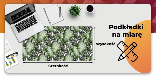 Do pokoju mata podkładka na biurko Liść Monstera
