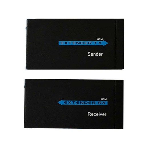 Удлинитель HDMI, 60 м, удлинительный кабель RX TX LAN, сетевой кабель RJ-45 CAT5E/6