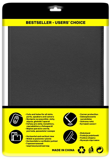 ETUI DO SAMSUNG GALAXY TAB A8 10.5 SM-X200 SM-X205 CZARNY