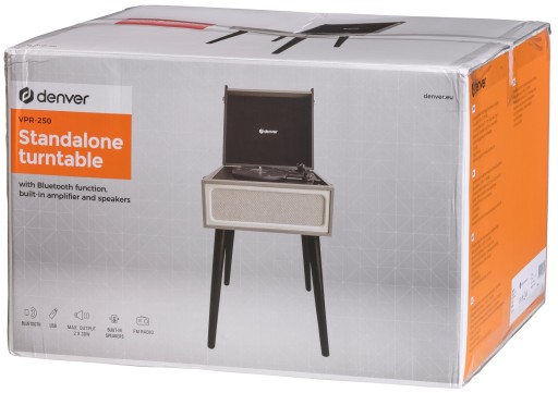 Проигрыватель проигрывателей DENVER VPR-250 BT USB SD