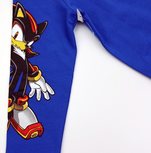 Детская толстовка без капюшона Sega SONIC The Hedgehog, 8 лет, синий принт