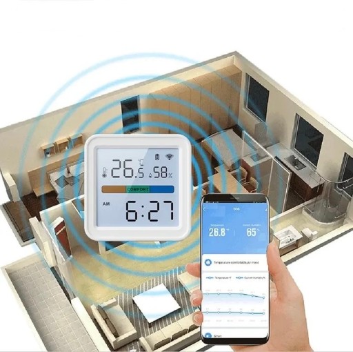 Умный датчик температуры и влажности Tuya WIFI