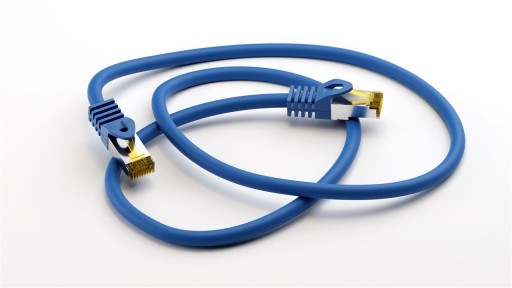 Патч-корд CAT 7 S/FTP LAN, синий — 20 м