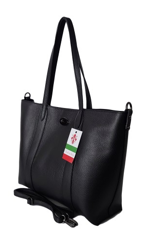 Duża klasyczna torba Włoska Shopper Bag na ramię