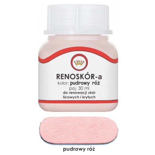 RENOSKÓR КРАСКА ДЛЯ КОЖИ ПОРОШОК РОЗОВЫЙ ПОРОШОК РОЗОВЫЙ