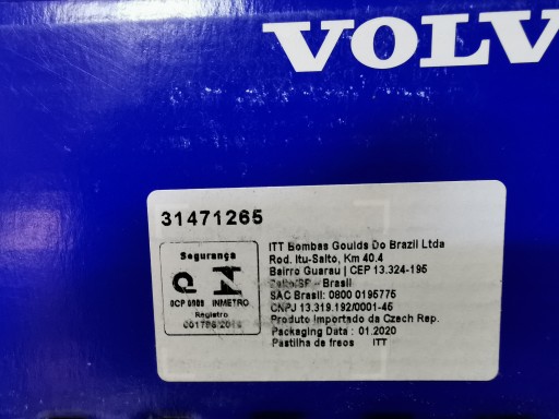 ЗАДНИЕ ТОРМОЗНЫЕ КОЛОДКИ VOLVO V90 II 2017- V60 II