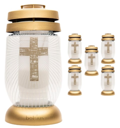 Bolsius Candle Lantern Стеклянные Свечи КРЕСТ 6 шт.