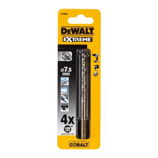 DT4962 DEWALT Сверло кобальтовое HSS E COBALT 7 5 мм
