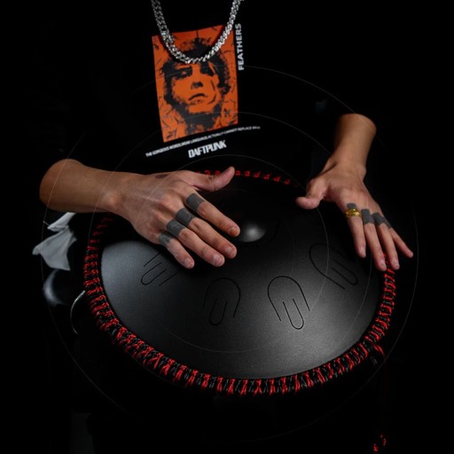 Ручной барабан для языка HANDPAN TANK для языка 14 дюймов, 9 тонов ре минор