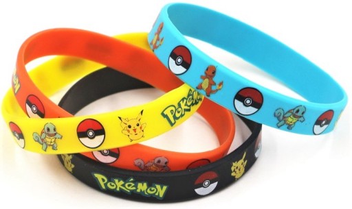 Силиконовый браслет -полоса Pokemon Go желтый