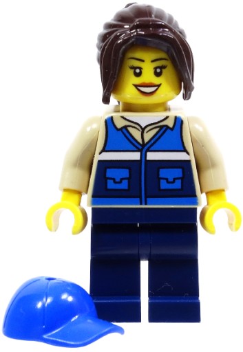 LEGO CITY ФИГУРКА ЖЕНЩИНА ДЕВУШКА ШЛЯПА 60353