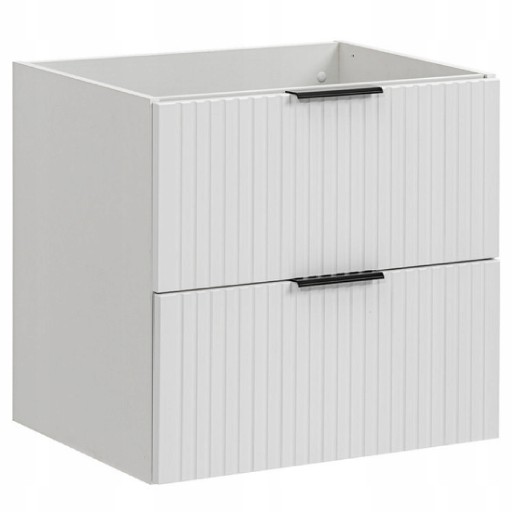 Szafka pod umywalkę 60 cm ADEL WHITE z blatem DĄB WOTAN