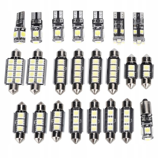23 шт. СВЕТОДИОДНАЯ ЛАМПА 6500К 150ЛМ 12В T10 SMD