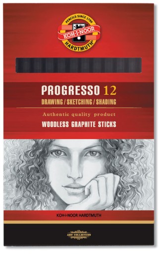 Графитовый карандаш Koh-I-Noor Progresso 9B