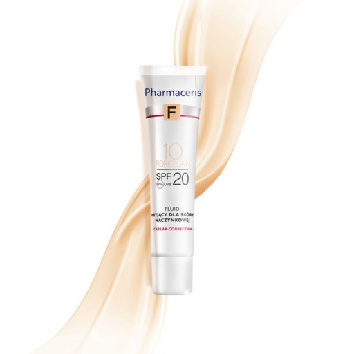 PHARMACERIS F Fluid kryjący dla skóry naczynkowej SPF20 10 porcelain 30 ml