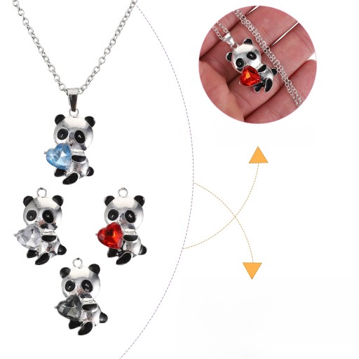 NASZYJNIK PANDA MISS 4 SZT