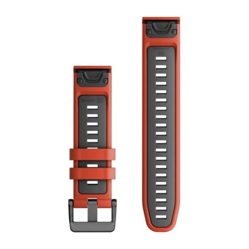 Ремешок для часов Garmin QuickFit 22 — красный/графит, 010-13280-04