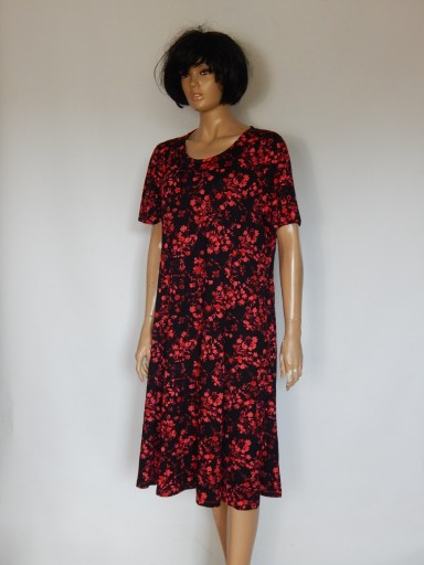 ROSEBUD trapezowa midi sukienka Wiskoza 42-46