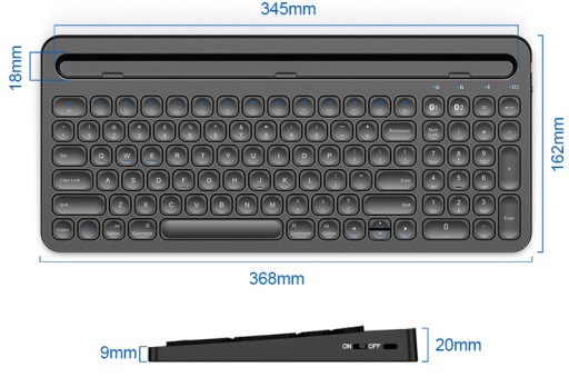 KLAWIATURA BEZPRZEWODOWA BLUETOOTH WINDOWS iOS