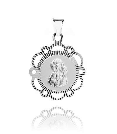 ! 925 Серебряная католическая медаль 925 2,11 г 3 см M8!