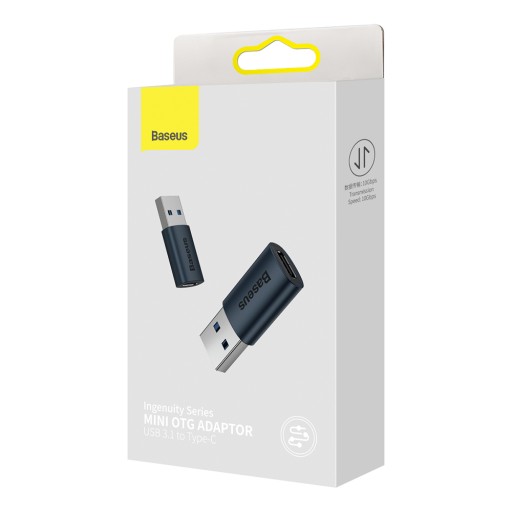 АДАПТЕР BASEUS АДАПТЕР OTG ПЕРЕДАЧА ДАННЫХ ЗАРЯДКА USB-C на USB-A