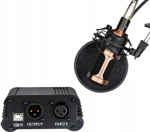 ИСТОЧНИК ФАНТОМНОГО ПИТАНИЯ 48 В БЛОК ПИТАНИЯ ДЛЯ МИКРОФОНОВ MOZOS M48P XLR