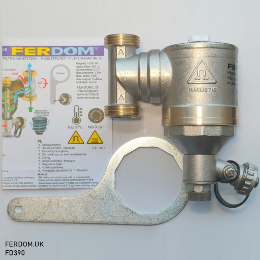 Filtr Magnetyczny-Hydrocyklon CO 40kW 1cal FERDOM