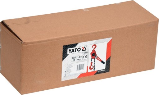 YATO YT-58966 ТАЛЬ ЦЕПНАЯ 3Т; высота 1,5 м