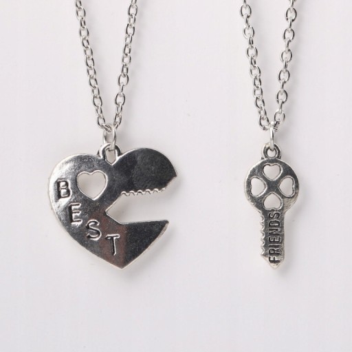 ОЖЕРЕЛЬЕ ДРУЖБА сердце ЛУЧШИЕ ДРУЗЬЯ BFF X2
