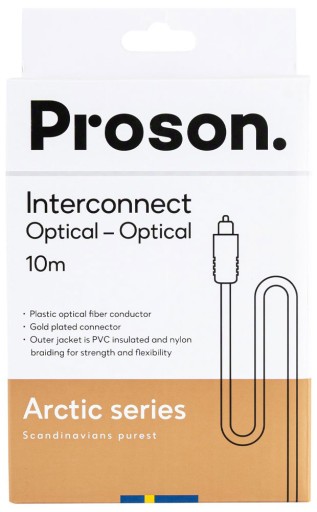 Proson Artic Optical - Przewód optyczny Toslink - 10.0m