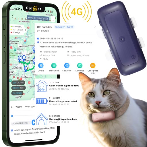 4G GPS ЛОКАЛЕР ДЛЯ ЖИВОТНЫХ ЛОКАЛАЙЗЕР ДЛЯ СОБАК И КОШЕК БЕЗ ПОДПИСКИ