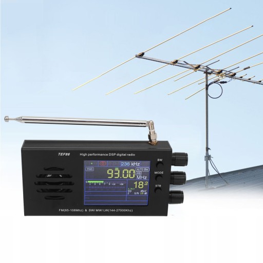 Odbiornik radiowy TEF86 Wyświetlacz LCD o prz