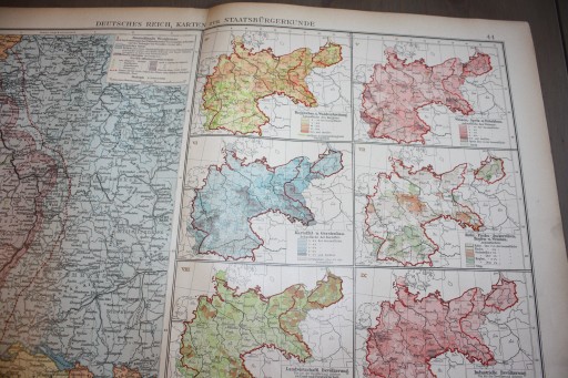 MAPA EUROPA NIEMCY OBYWATELSKA 1922 DUŻA