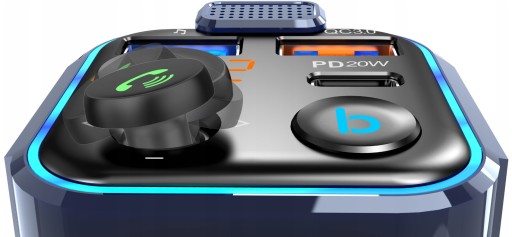 АВТОМОБИЛЬНЫЙ ПЕРЕДАТЧИК BLUETOOTH FM MP3 БЫСТРОЕ ЗАРЯДНОЕ УСТРОЙСТВО 3 x USB QC 3.0