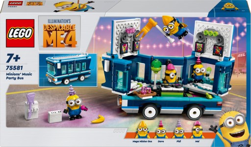LEGO 75581 Набор «Тусовый автобус MINIONS» «Кирпичики» на 7 лет в подарок + сумка