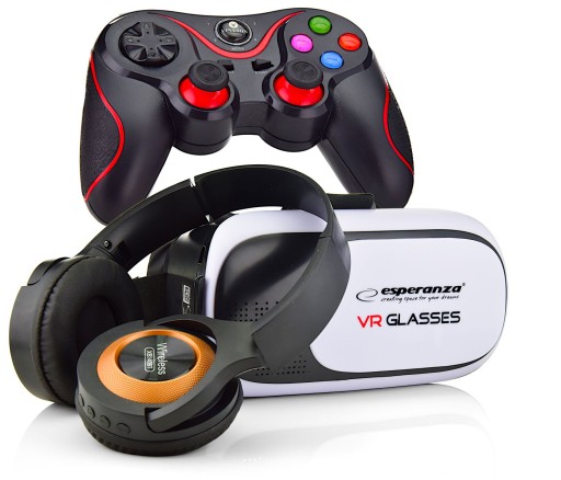 ИГРОВОЙ КОМПЛЕКТ ПОДРОСТКА: ОЧКИ VR 360 + НАУШНИКИ ДЛЯ ГЕЙМПАДА