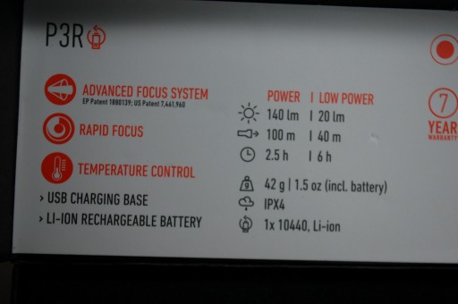 Фонарик Led_lenser P3R EDC 140лм Фокус -5%