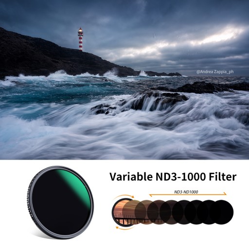 ND-фильтр 3-1000 серый 72 мм РЕГУЛИРУЕМЫЙ ФЕЙДЕР MC Nano - D K&F ND3-ND1000