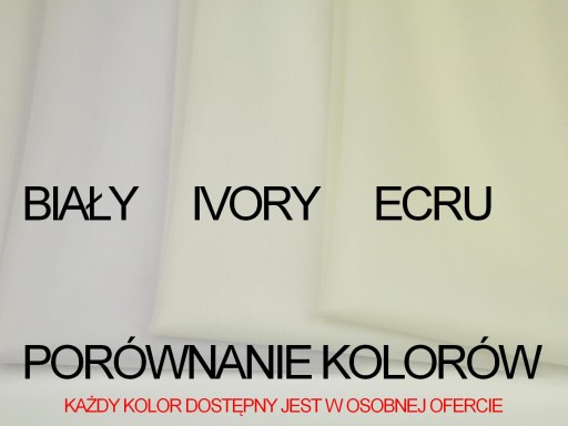 WELON ŚLUBNY 120 cm jednowarstwowy klasyczny na grzebyku - kolor ECRU